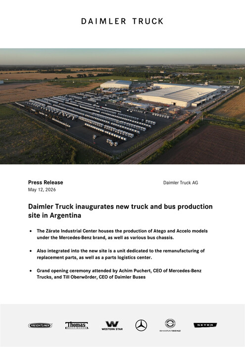 Daimler Truck inaugurates new truck and bus production site in Argentina
