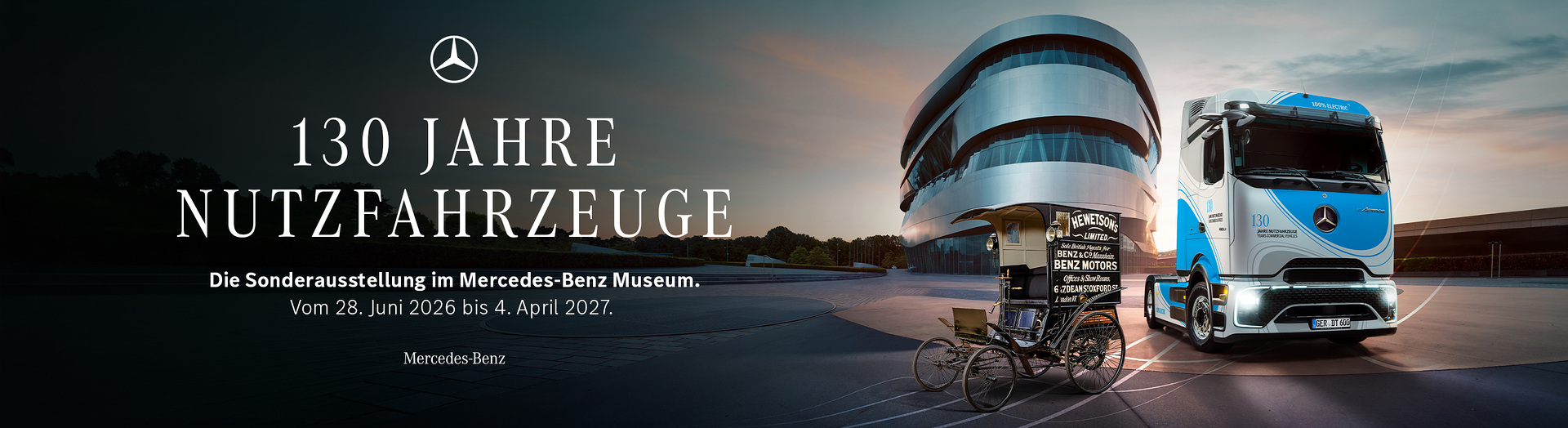 Sonderausstellung „130 Jahre Nutzfahrzeuge“ im Mercedes-Benz Museum ab 28. Juni 2026