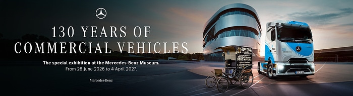 Special exhibition “130 Years of Commercial Vehicles” at the Mercedes-Benz Museum starting June 28, 2026