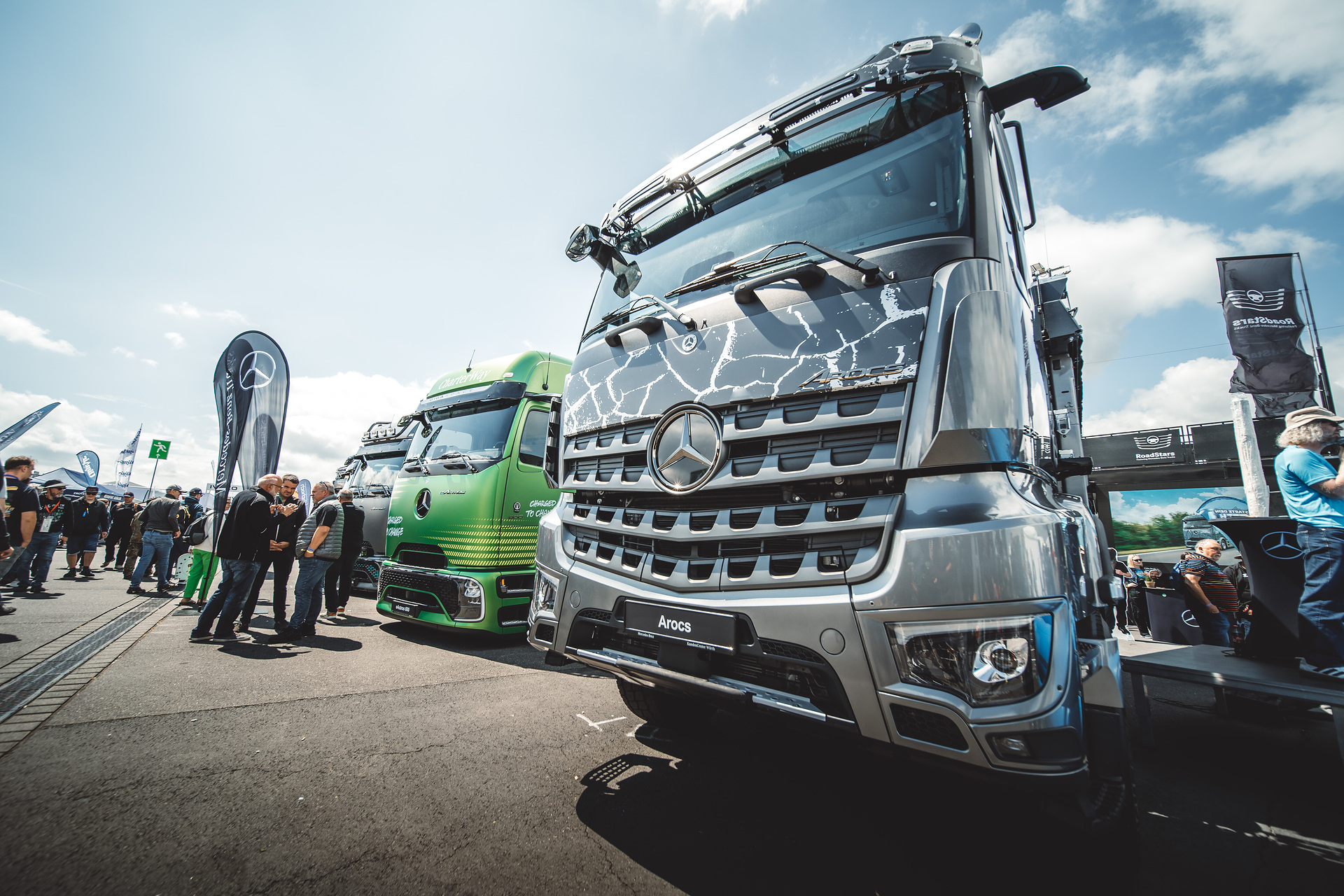 Boxenstopp am Nürburgring: Mercedes-Benz Trucks zeigt 30 Jahre Actros beim Truck Grand Prix