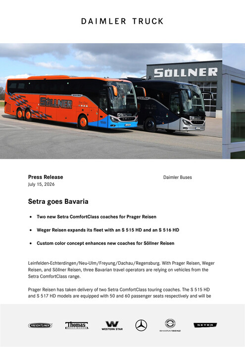 Setra goes Bavaria