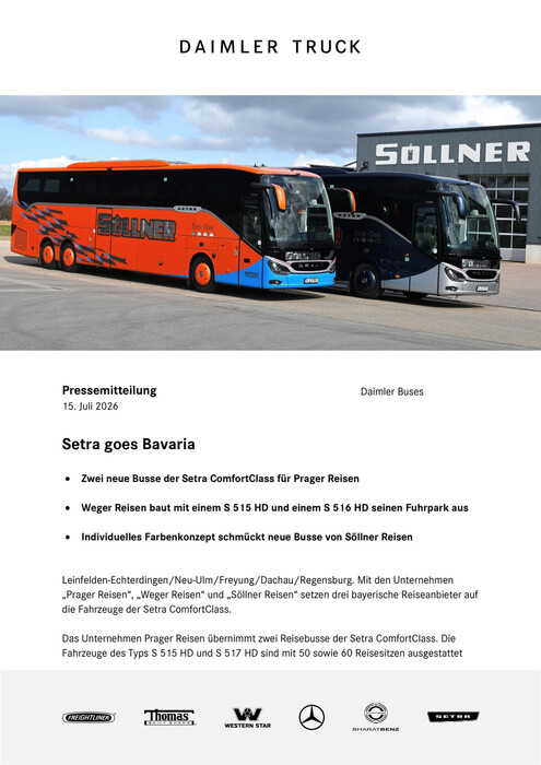 Setra goes Bavaria
