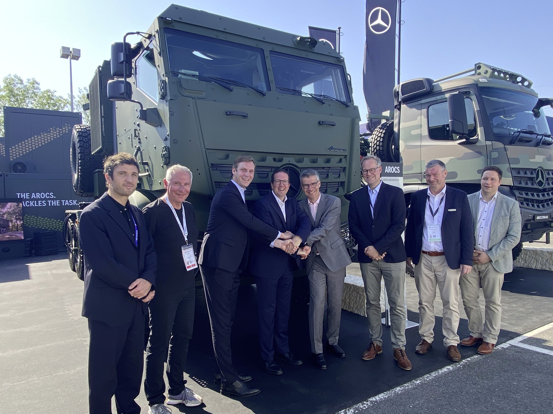 Strategische Partnerschaft für die nächste Generation logistischer Militärfahrzeuge in Belgien: Daimler Truck, Lambert Defence und Soframe kooperieren