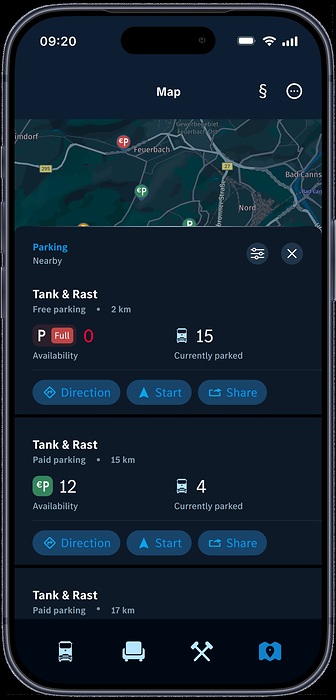 Mercedes-Benz Trucks erweitert Remote App für Lkw-Fahrerinnen und -Fahrer um Parkplatzsuche