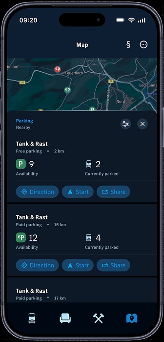 Mercedes-Benz Trucks erweitert Remote App für Lkw-Fahrerinnen und -Fahrer um Parkplatzsuche