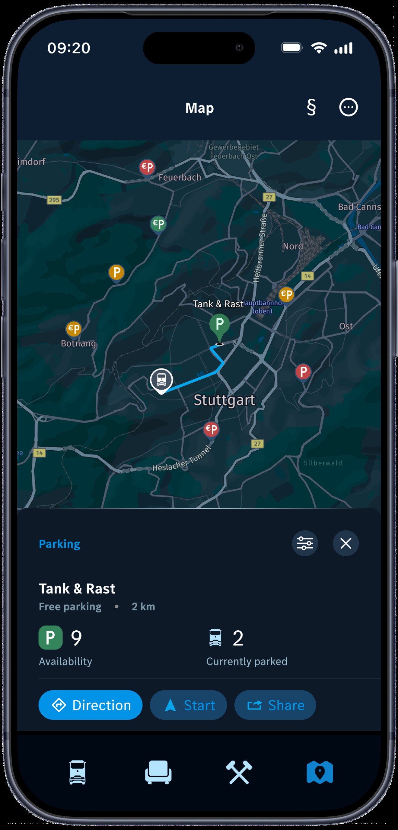 Mercedes-Benz Trucks erweitert Remote App für Lkw-Fahrerinnen und -Fahrer um Parkplatzsuche