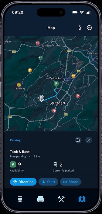 Mercedes-Benz Trucks erweitert Remote App für Lkw-Fahrerinnen und -Fahrer um Parkplatzsuche