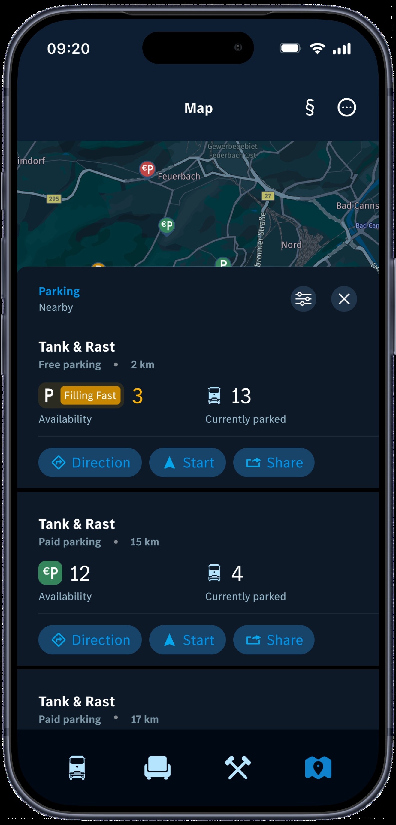 Mercedes-Benz Trucks erweitert Remote App für Lkw-Fahrerinnen und -Fahrer um Parkplatzsuche