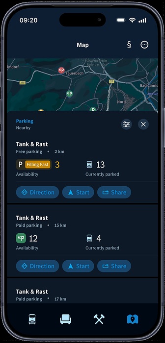 Mercedes-Benz Trucks erweitert Remote App für Lkw-Fahrerinnen und -Fahrer um Parkplatzsuche