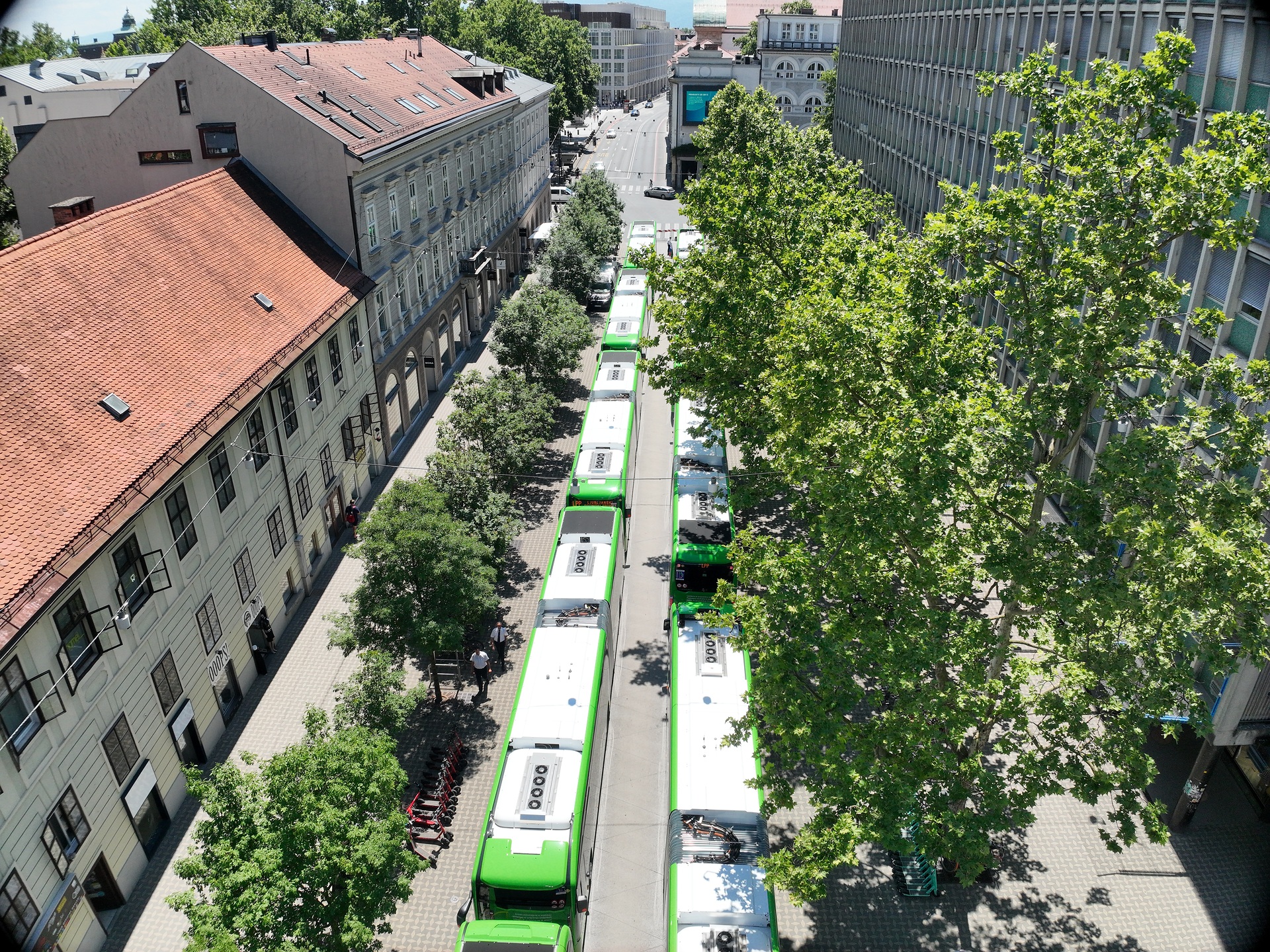 Ljubljana setzt auf Batterie und Wasserstoff: 35 Mercedes-Benz eCitaro für CO2-freien Nahverkehr im Einsatz