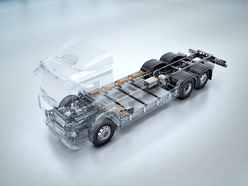 Röntgenblick Antriebsstrang Mercedes-Benz Truck