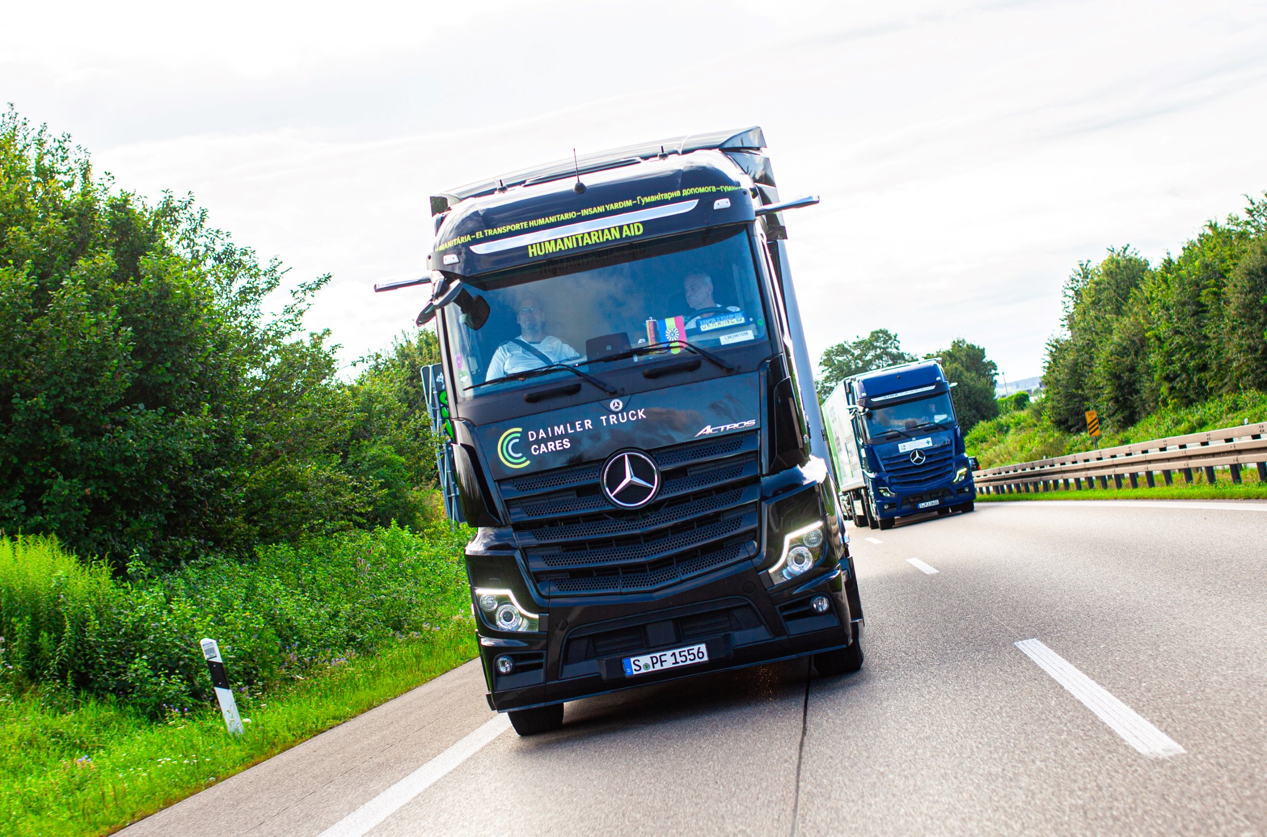 Hilfsgüter Truck: Daimler Truck Cares