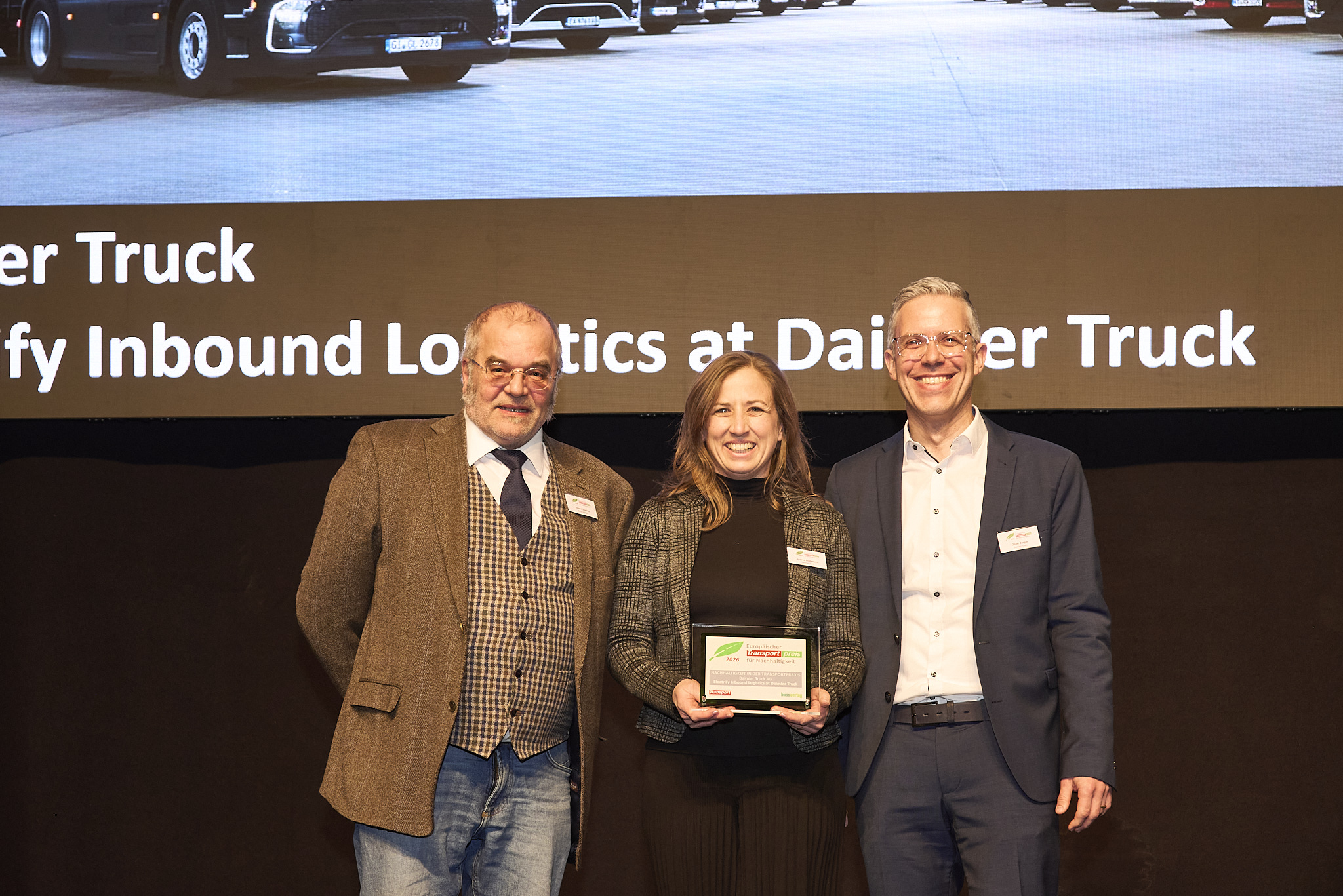 The team at the award ceremony in Munich