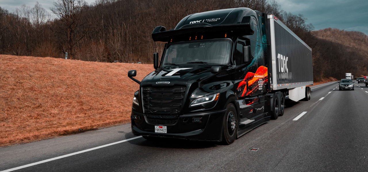 Autonomous Freightliner Cascadia Truck